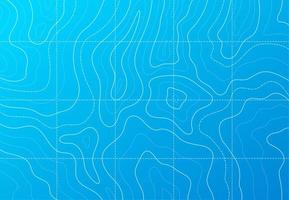 mapa topográfico de contorno de linha de mar ou oceano vetor