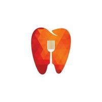 modelo de design de logotipo de comida dental. vetor de logotipo de comida deliciosa, ícone, elemento e modelo para negócios.