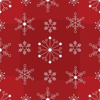 mão desenhada malha feliz natal ou padrão de design de floco de neve sem costura de natal. textura festiva de inverno. vetor