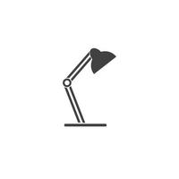 logotipo da lâmpada de mesa vetor