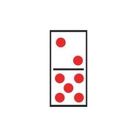 logotipo de jogos de dominó vetor