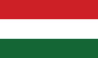 bandeira da ilustração vetorial da Hungria vetor