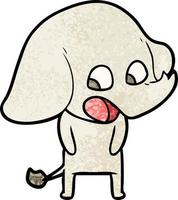 personagem de elefante vetor em estilo cartoon