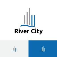 logotipo da cidade do rio de negócios de escritório de construção civil vetor