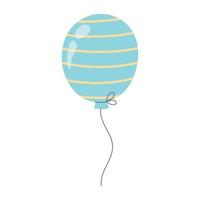 feliz aniversário balão decoração celebração festa ícone isolado vetor