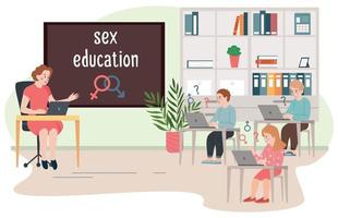 fundo plano de educação sexual vetor