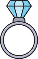 ilustração vetorial de anel de diamante em ícones de símbolos.vector de qualidade background.premium para conceito e design gráfico. vetor