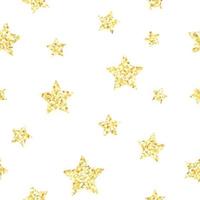 padrão de estrela de glitter dourado vetor