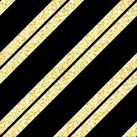preto diagonal e padrão de listras douradas vetor