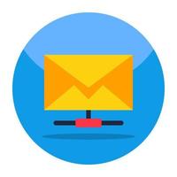 ícone de design moderno de e-mail recebido vetor