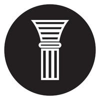 logotipo de pilar simples vetor