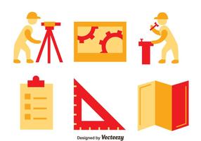 Conjunto de vetores de ícones Surveyor