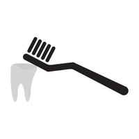 logotipo da escova de dentes vetor