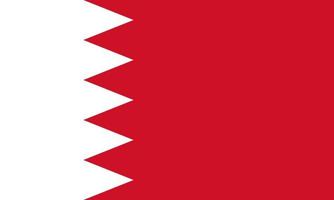 ilustração da bandeira do bahrein vetor