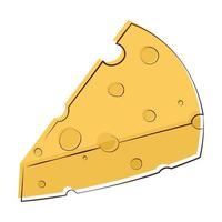 pedaço de queijo vetor
