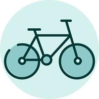 viagens de bicicleta, ilustração, vetor em um fundo branco.
