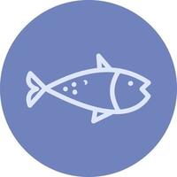 peixe salmão azul, ilustração, vetor em um fundo branco.