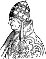 papa urbano v, ilustração vintage vetor