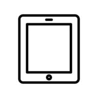 ilustração de ícone de linha de tablet. ilustração de ícone relacionada à eletrônica, tecnologia. design vetorial simples editável. pixel perfeito em 32 x 32 vetor