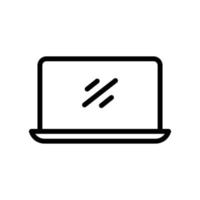 ilustração de ícone de linha de laptop. ilustração de ícone relacionada à eletrônica, tecnologia. design vetorial simples editável. pixel perfeito em 32 x 32 vetor