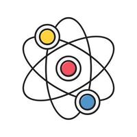 ilustração vetorial de átomo de ciência em ícones de símbolos.vector de qualidade background.premium para conceito e design gráfico. vetor