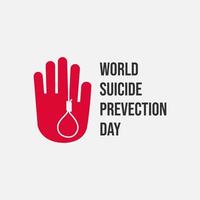 design plano do dia mundial da prevenção do suicídio vetor
