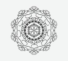 padrão de luxo no fundo. modelo de mandala vetorial. elementos de design. motivos tradicionais turcos e indianos. ótimo para tecido e têxtil, papel de parede, embalagem ou qualquer ideia desejada e design colorido vetor