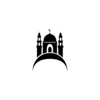 vetor de logotipo da mesquita ramadã