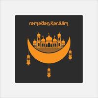 vetor do logotipo do ramadã