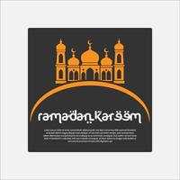 vetor do logotipo do ramadã