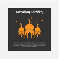 vetor do logotipo do ramadã