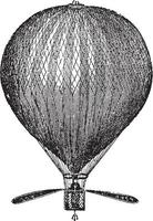 balão lunardi, ilustração vintage. vetor