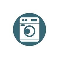 logotipo da máquina de lavar vetor