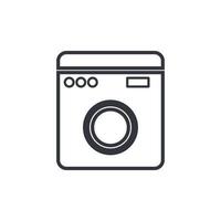 logotipo da máquina de lavar vetor