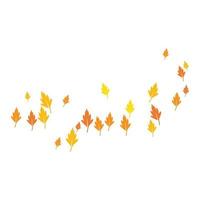 logotipo da folha de outono vetor