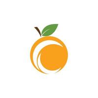 logotipo da fruta laranja vetor