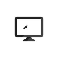 ícone de monitor de computador vetor