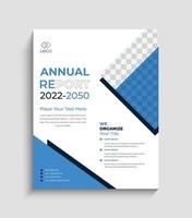 modelo de design de layout de relatório anual corporativo vetor
