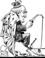 ilustração vintage de martim-pescador. vetor