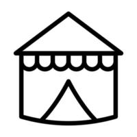 design de ícone de tenda de circo vetor