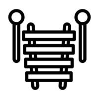 design de ícone de xilofone vetor