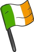 bandeira da irlanda, ilustração, vetor em fundo branco