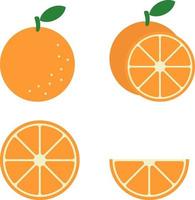 laranja, ícone vetorial. vetor