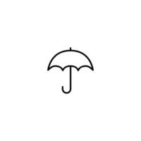 ilustração perfeita de vetor simples de ícone de guarda-chuva