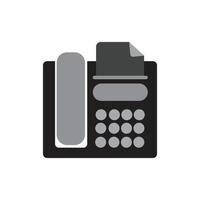 design de ícone de vetor de modelo de logotipo de máquina de fax