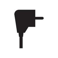 design de ilustração de ícone de vetor de modelo de logotipo de plugue elétrico
