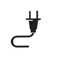 design de ilustração de ícone de vetor de modelo de logotipo de plugue elétrico