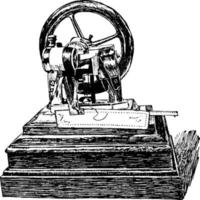 máquina de costura, ilustração vintage. vetor