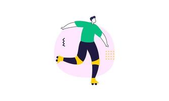 pessoas fazendo vetor de ilustração de atividades esportivas