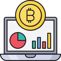 ilustração vetorial gráfico bitcoin em ícones de uma qualidade background.premium symbols.vector para conceito e design gráfico. vetor